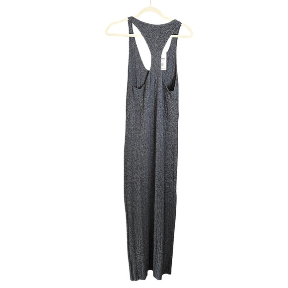 RUMORED Lakeville Maxi Dress S | Smoke Heather Gray | Stretch Textured Knit NWT - Picture 6 of 13